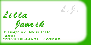 lilla jamrik business card